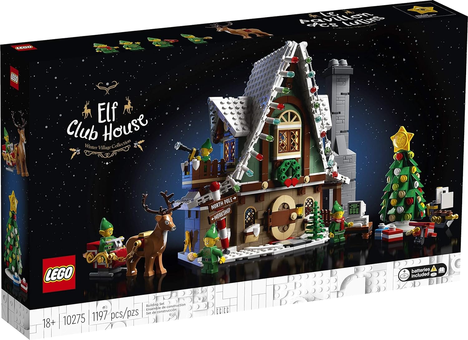 LEGO 10275 - Set per Clubhouse degli elfi, motivo natalizio LEGO 