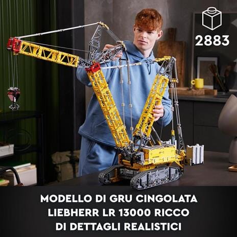 lego 42146 technic gru cingolata liebherr lr 13000 toysvaldichiana.it 