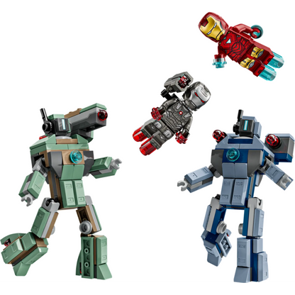 Lego Marvel 76320 Iron Man e War Machine contro i droni di Hammer