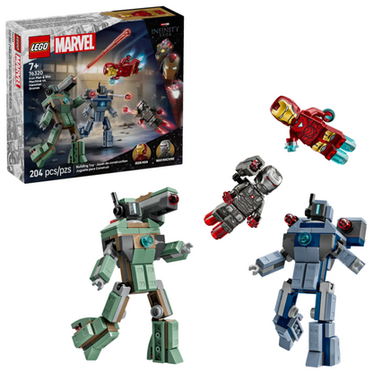 Lego Marvel 76320 Iron Man e War Machine contro i droni di Hammer