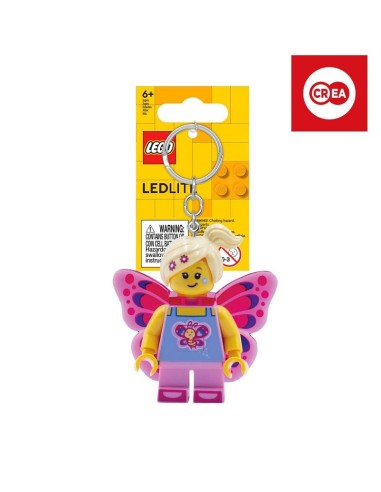 Portachiavi con luce Led Butterfly lego