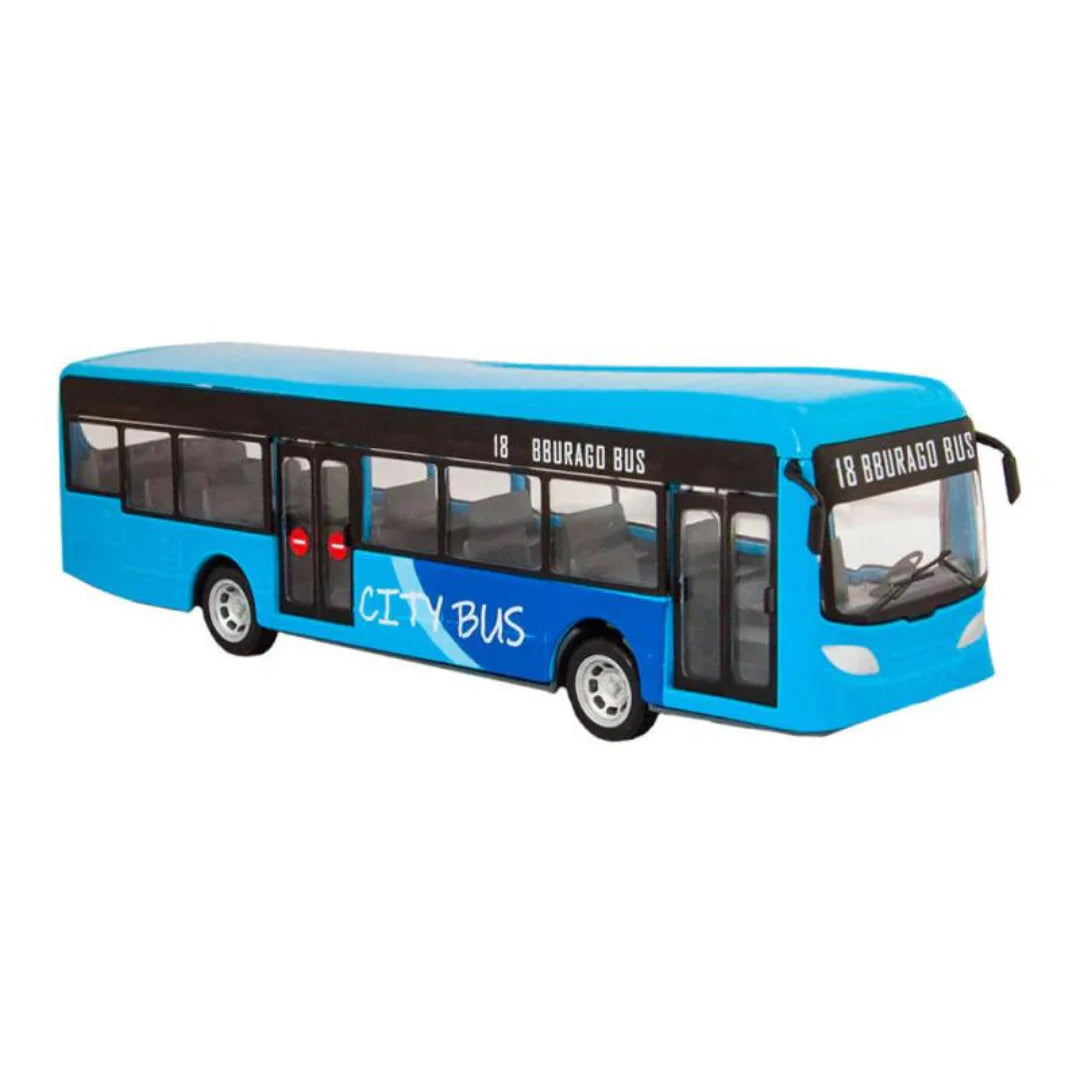 Bburago Street Fire - City bus - blu