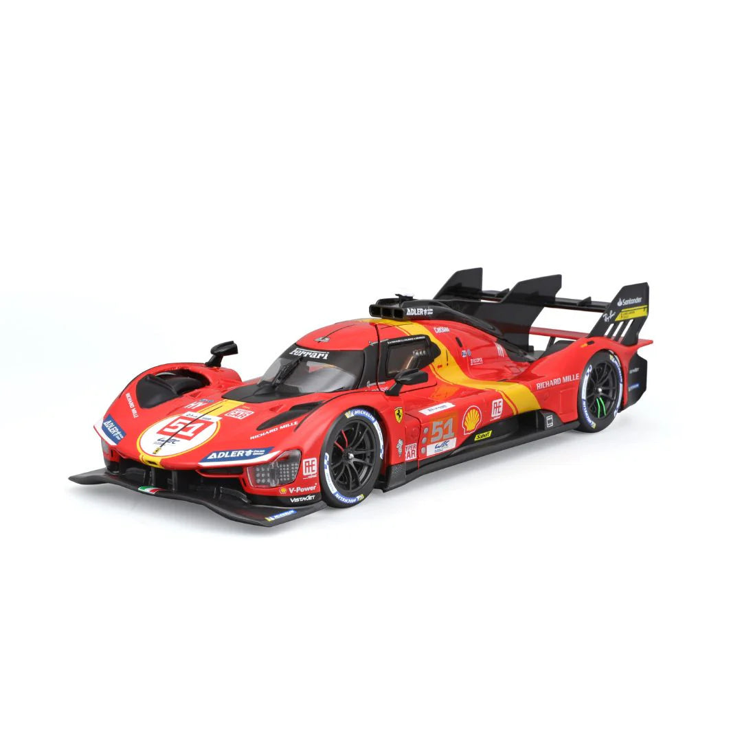 Bburago Racing Ferrari 2023 Le Mans Hypercar 499P #51 - Scala 1:24