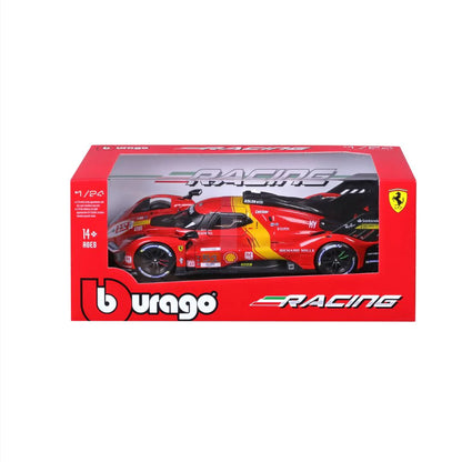 Bburago Racing Ferrari 2023 Le Mans Hypercar 499P #51 - Scala 1:24