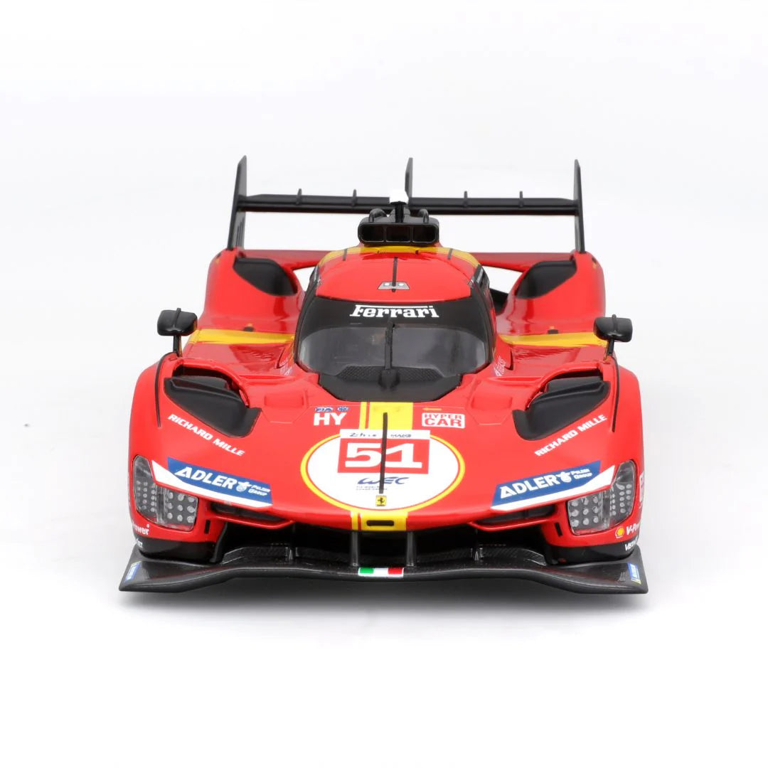 Bburago Racing Ferrari 2023 Le Mans Hypercar 499P #51 - Scala 1:24