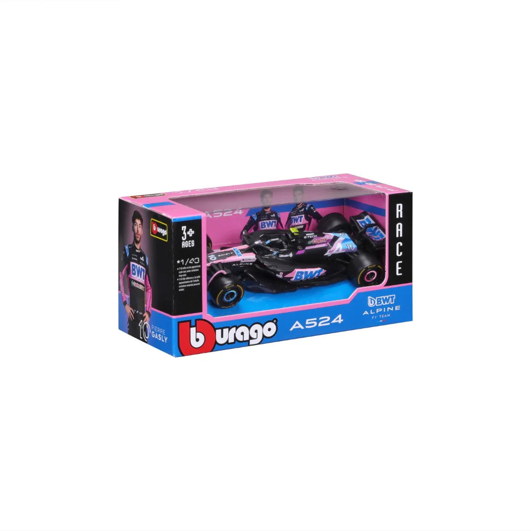 Bburago Race F1 BWT Alpine A524 #10 (Gasly) - Scala 1:43
