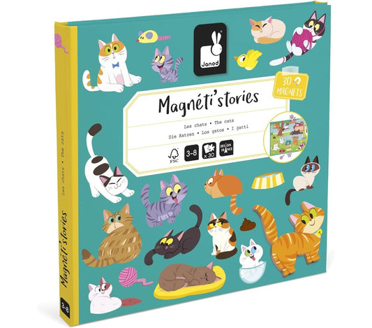 JANOD Magneti'stories "I Gatti" (Set magnetico in formato libro)