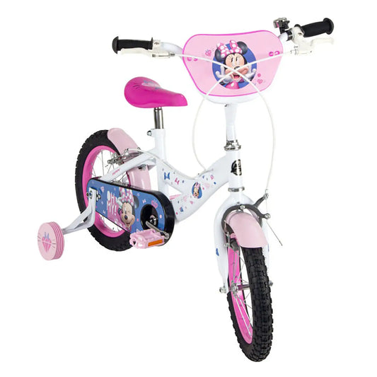 Bicicletta Bambina 14" Minnie Con Rotelle MANDELLI a sfera