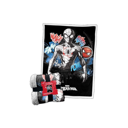 MARVEL SPIDER-MAN COPERTA IN PILE SHERPA 100X150CM