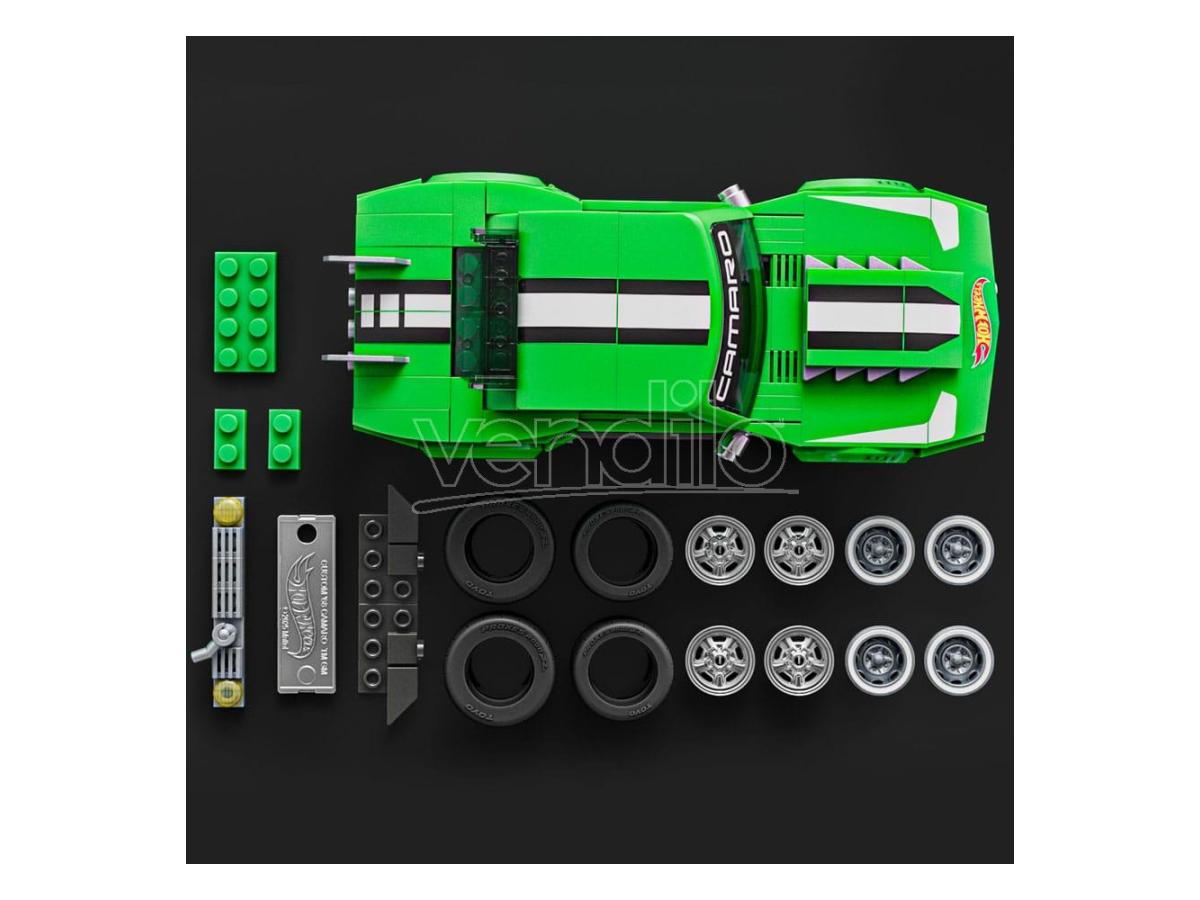 Mattel Brick Shop Hot Wheels Speed Series Building Set 1/32 Custom '68 Camaro Mattel