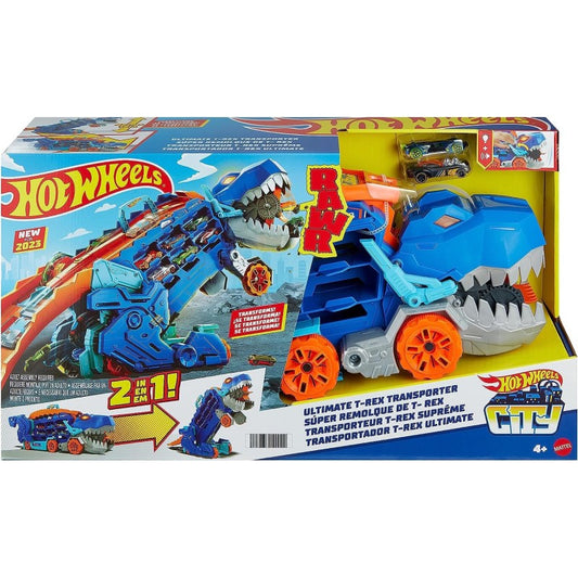 MATTEL Hot Wheels City Mega T-rex Trasportatore HNG50