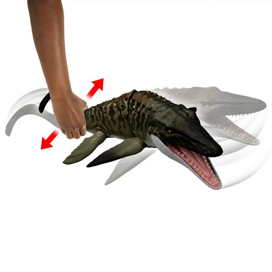 Mattel JCH00 Jurassic World Rebirth Mosasauro Morso Letale snodato