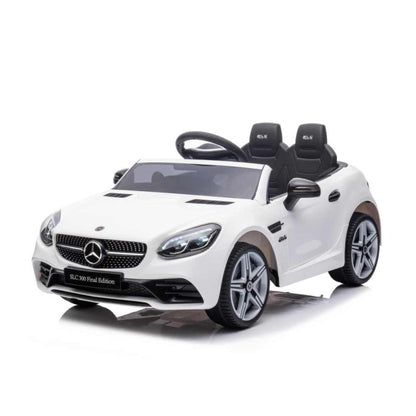 Auto Mercedes SLC 300 Bianca radiocomandata veicolo elettrico per bambini