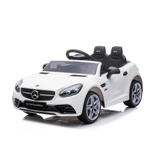 Auto Mercedes SLC 300 Bianca radiocomandata veicolo elettrico per bambini