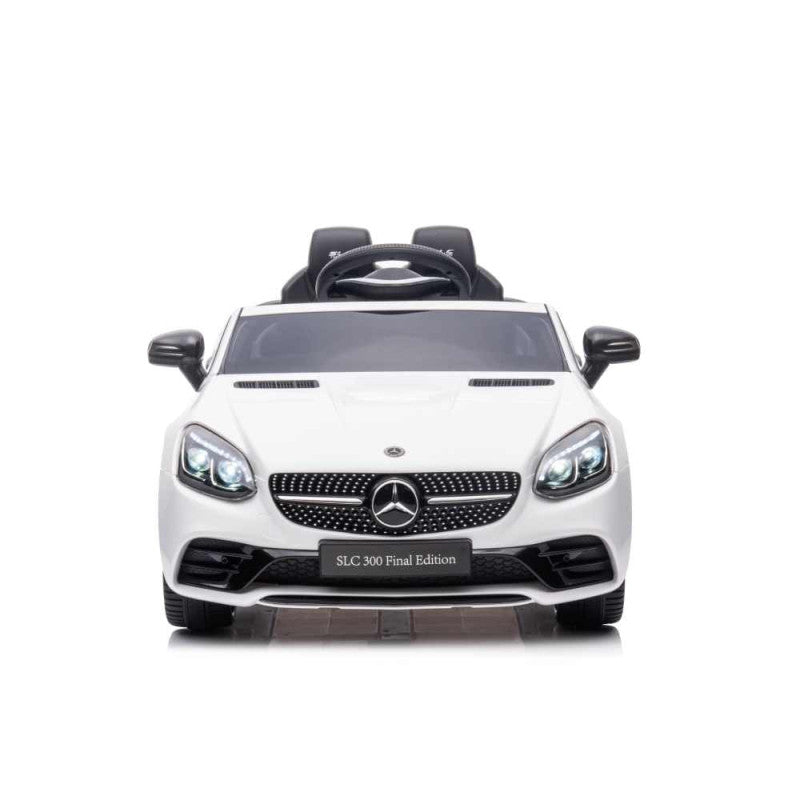 Auto Mercedes SLC 300 Bianca radiocomandata veicolo elettrico per bambini