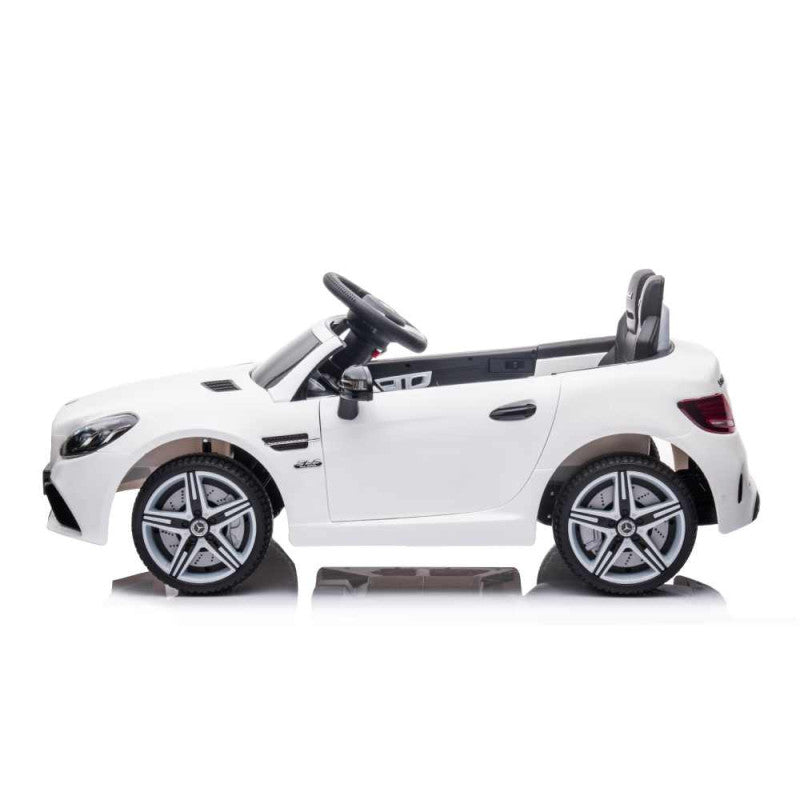 Auto Mercedes SLC 300 Bianca radiocomandata veicolo elettrico per bambini