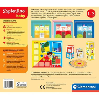 Montessori Baby La Torre Dei Cubi CLEMENTONI 