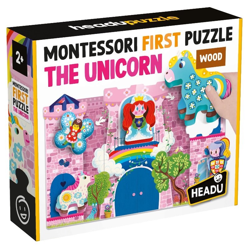 Headu Montessori First Puzzle The Unicorn