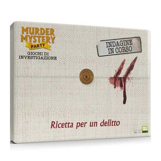 MURDER MYSTERY PARTY gioco di investigazione RICETTA PER UN DELITTO yas games IN ITALIANO età 14+