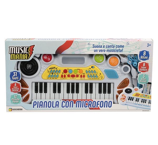 Music Mania - Pianola Mp3 Bianca toysvaldichiana.it 