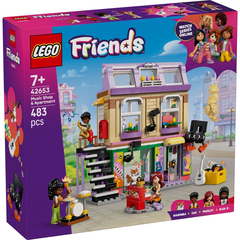 Negozio di musica e appartamento - Lego Friends 42653