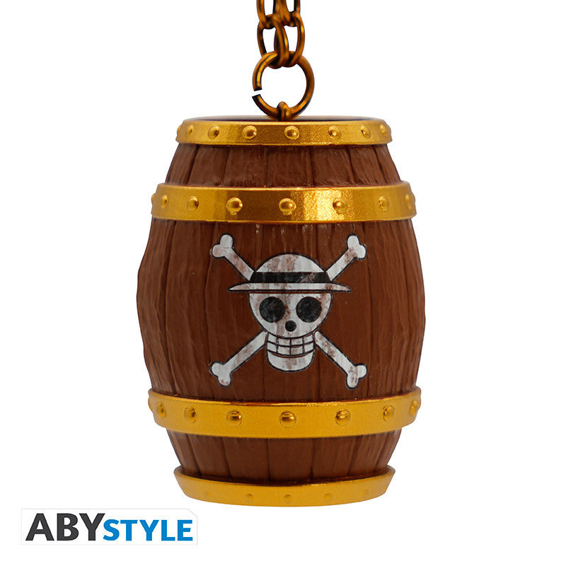 PORTACHIAVI 3d A Forma Di Barile Di One Piece