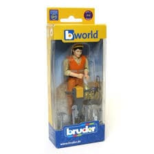 Operaio edile con accessori Bruder toysvaldichianasrl 