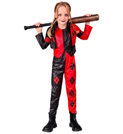 COSTUME ARLECCHINO MALVAGIO (giacca, gilet, pantaloni) 128 cm / 5-7 anni