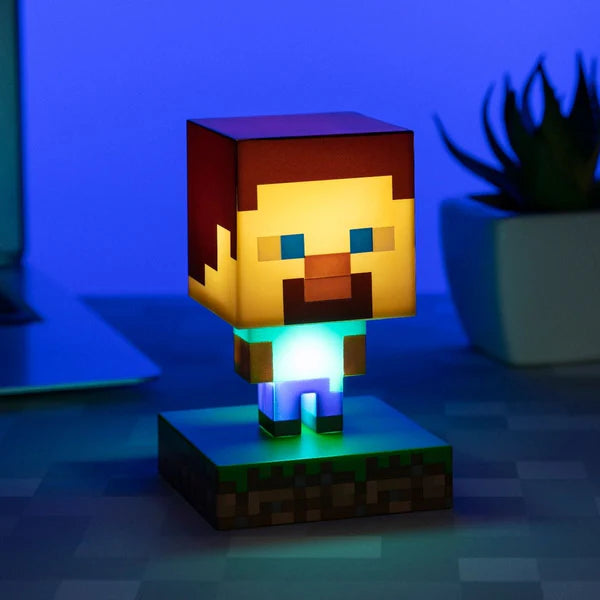 Lampada Icons Minecraft Steve Paladone