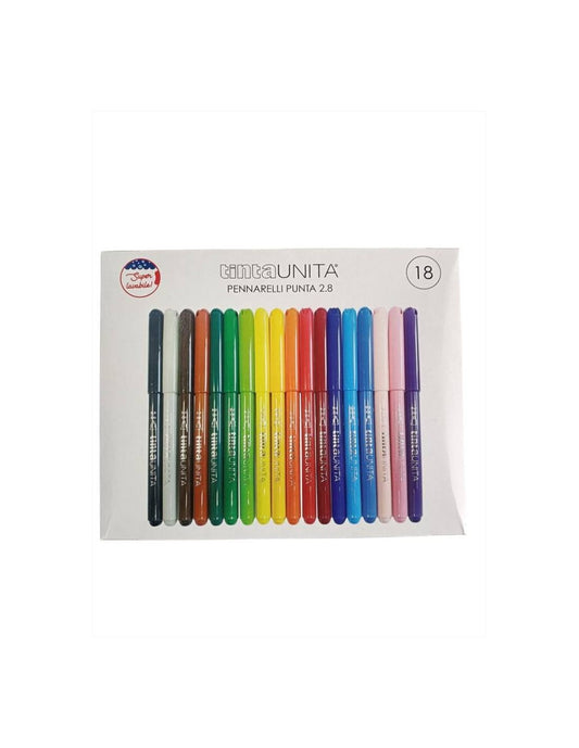 Pennarelli Tinta Unita 18pz 3887