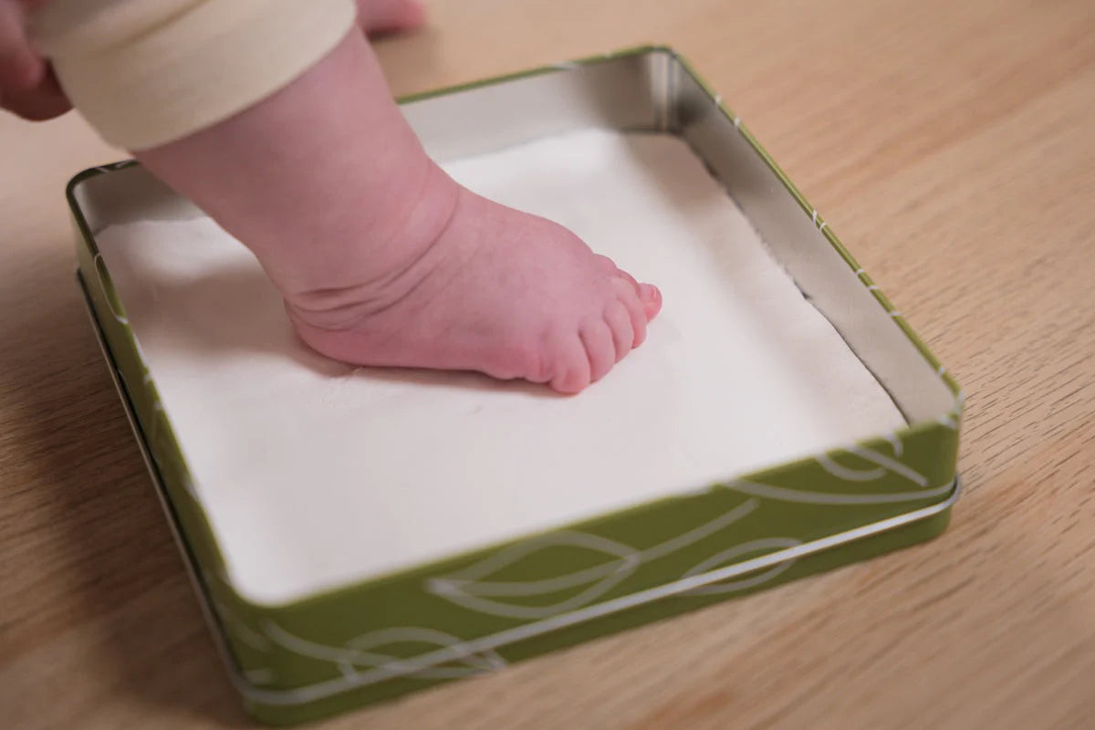 Impronte bebe PETIT ARTICHAUT BABY SCATOLA QUADRATA OLIVE TREE