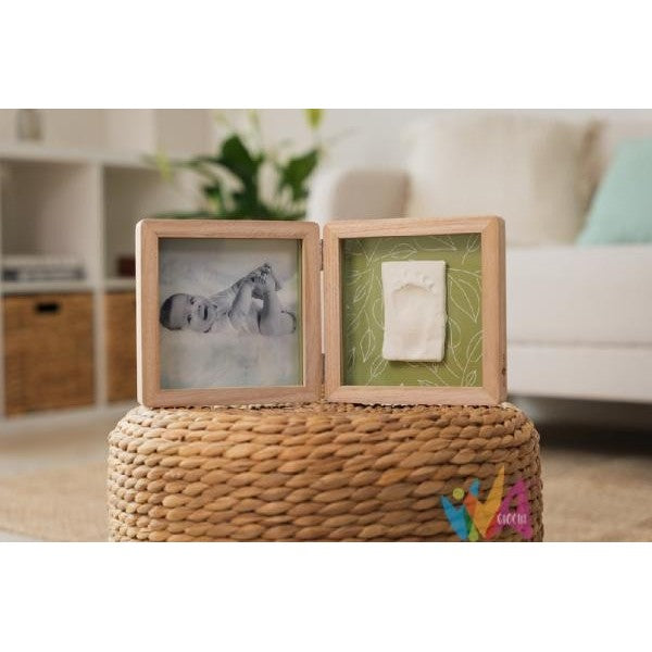 PETIT ARTICHAUT Impronte bebe Doppia Cornice Impronta - Olive Tree (Modello PA1803)