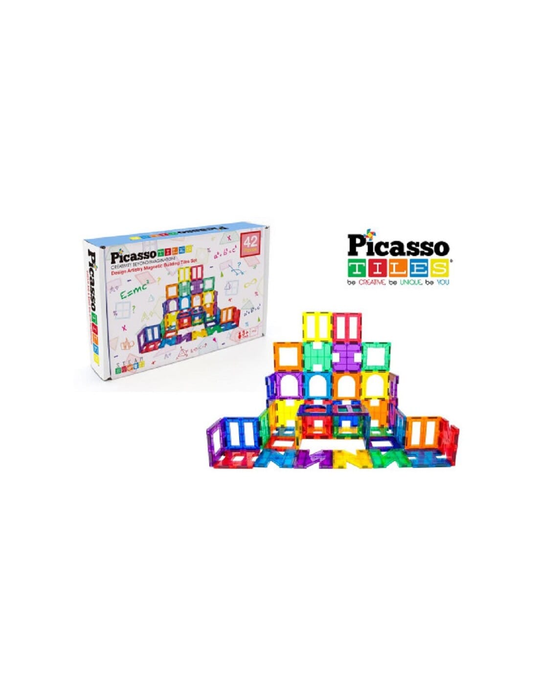 Picasso Tiles Magnetic MAGNETIC PIASTRELLE BUILDING 80 PZ PICASSO 