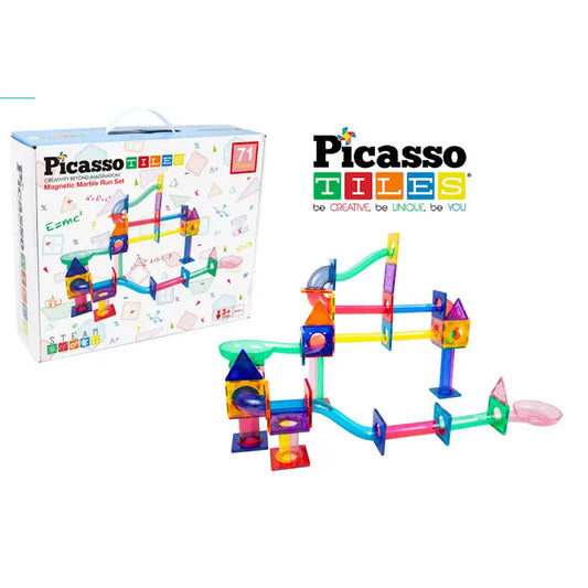 Picasso Tiles Magnetic pista biglie blocchi 71 PEZZI toysvaldichiana.it 