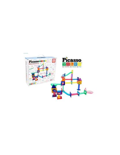 Picasso Tiles Magnetic pista biglie blocchi 71 PEZZI toysvaldichiana.it 