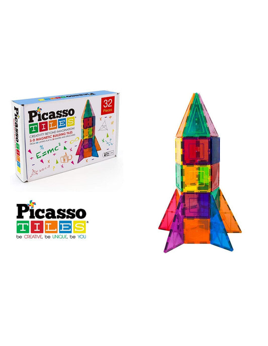 Picasso Tiles Magnetic rocket 32 pezzi toysvaldichiana.it 