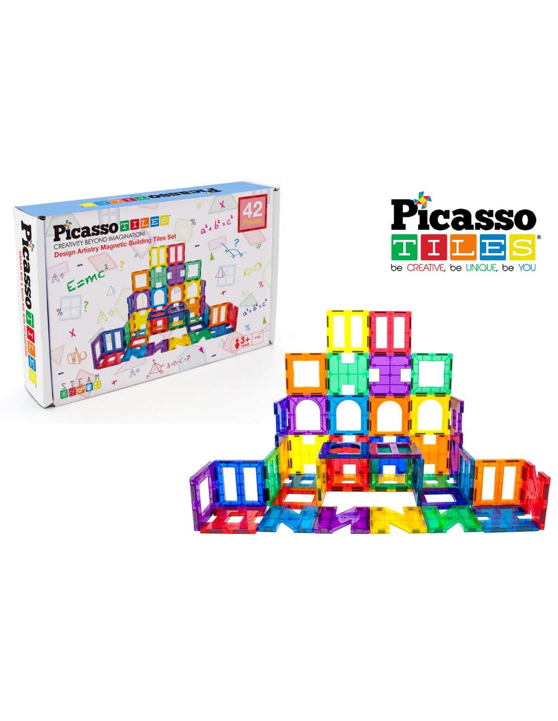 Picasso Tiles Piastrelle Magnetiche Building 42 pezzi toysvaldichiana.it 