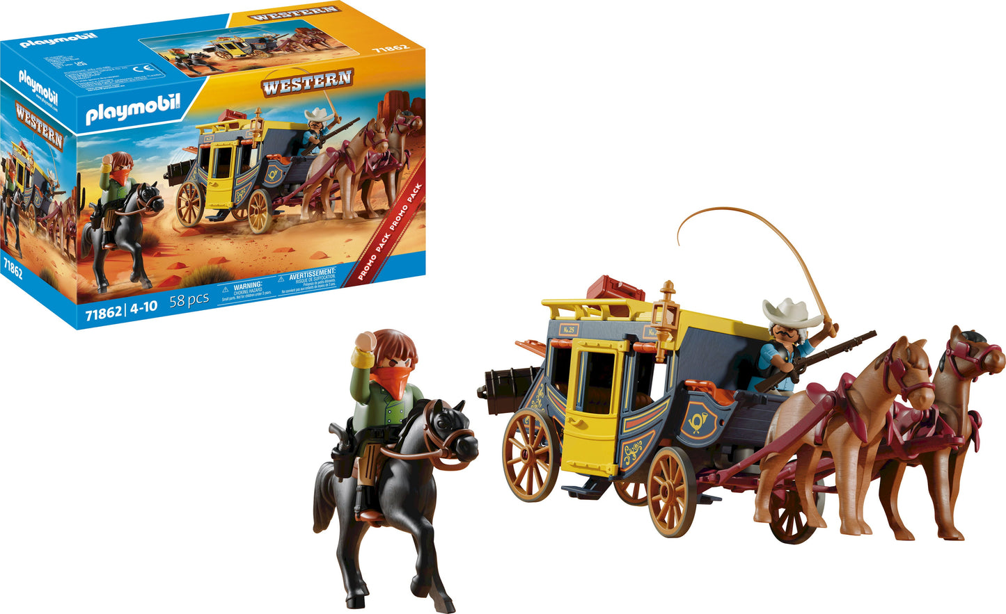 Playmobil 71862 Diligenza E Bandito Del Far West
