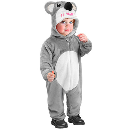 KOALA MORBIDO VELLUTO (tuta con cappuccio) 104 cm / 2-3 anni