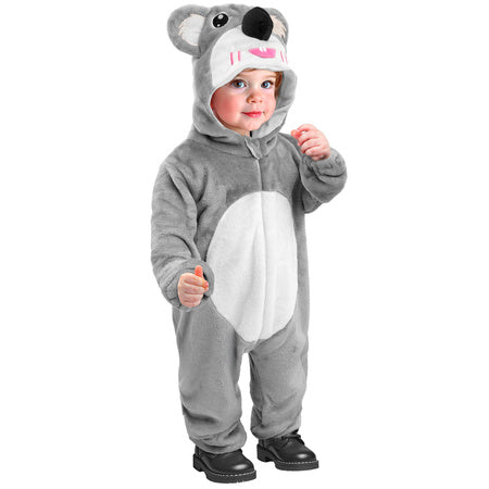KOALA MORBIDO VELLUTO (tuta con cappuccio) 98 cm / 1-2 anni