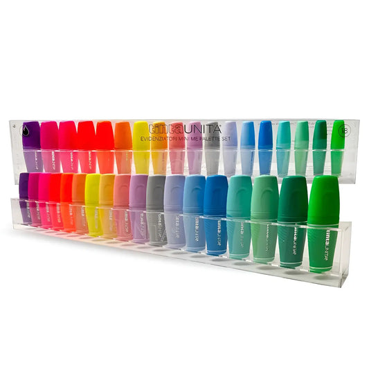 SET 18 MINI EVIDENZIATORI PALETTE TINTA UNITA 61703