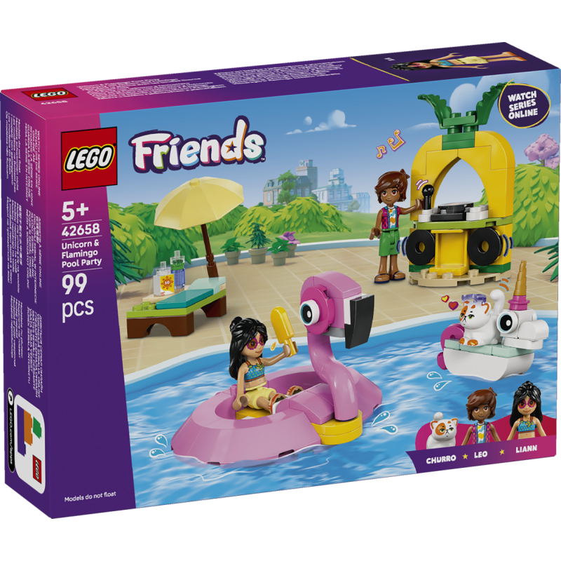 Lego 42658 Pool Party Con Unicorno