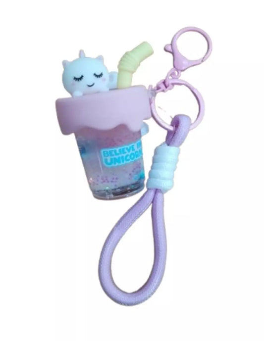 I Total Portachiavi Bubble Tea Unicorn