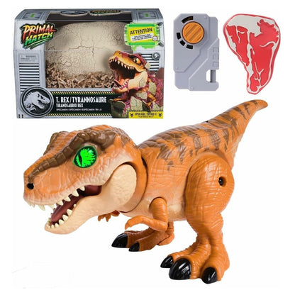 Jurassic World Tiranosaurio Rex Primal Hatch Dinosauro Interattivo di Spin Master