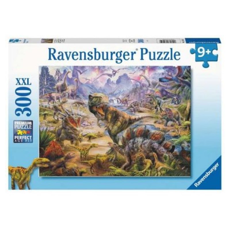 Ravensburger - Puzzle Giganteschi dinosauri, 300 Pezzi XXL, Età Raccomandata 9+ Anni