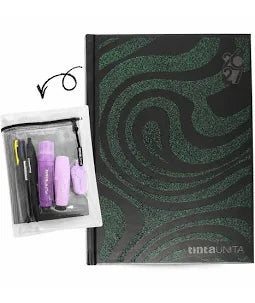 Tinta Unita Diario Glitter Viola Animalier 2026-2027 Con Accessori