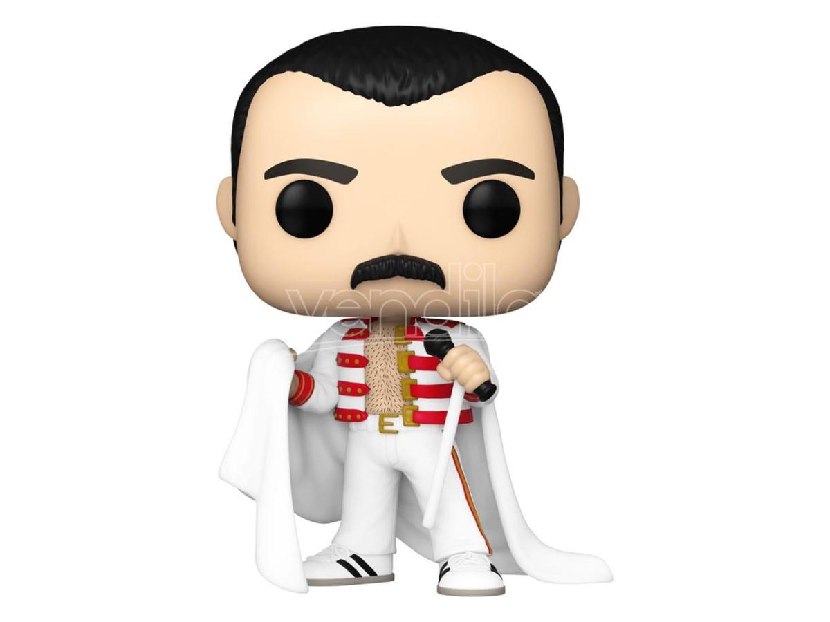 Queen Pop! Rocks Vinile Figura Freddie Mercury Con Cape 9 Cm Funko