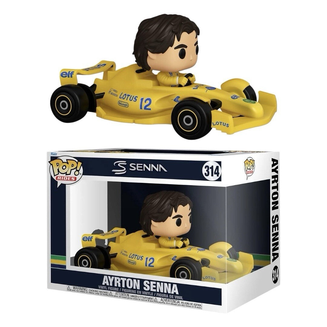Funko Pop! Rides Deluxe Ayrton Senna Lotus Gialla N. 314 - 0889698861816