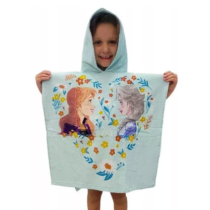 Poncho In Cotone Frozen 60X120 Cm