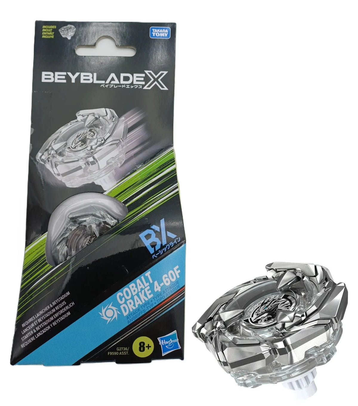 Beyblade X Cobalt Drake 4-60F Hasbro - trottola Beyblade X